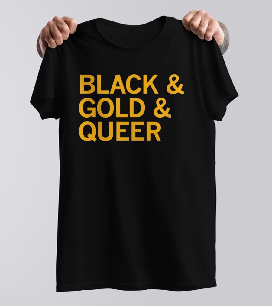 Black And Gold And Queer T-Shirt