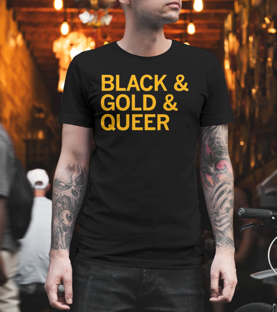 Black And Gold And Queer T-Shirt