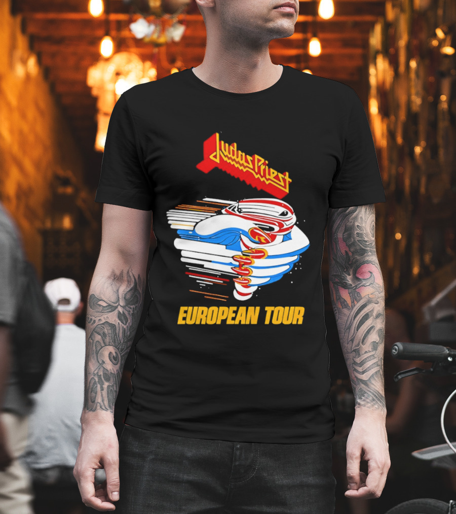 Judas Priest Turbo 40th Anniversary European Tour 1986 T-Shirt