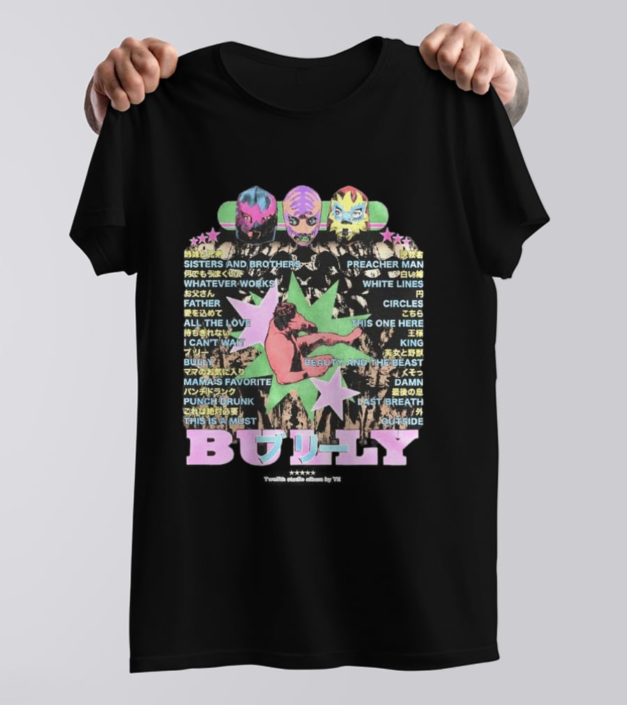 Kanye West Bully 2026 Luchador Mask Album Sisters And Brothers Preacher Man T-Shirt