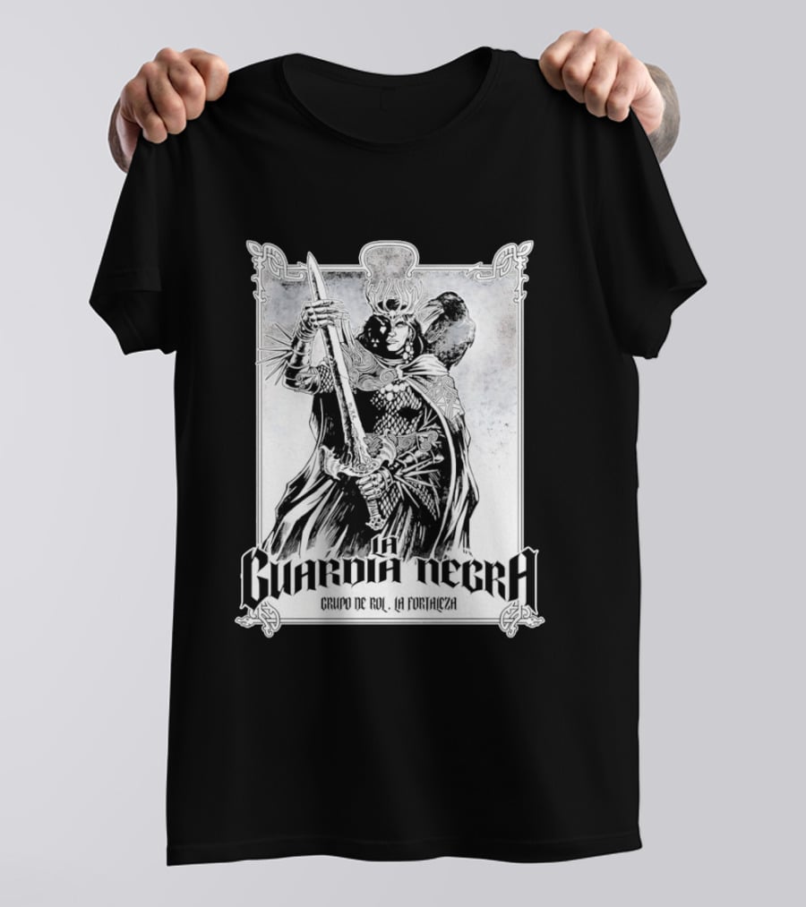 La Guardia Negra Grupo De Rol La Fortaleza Dark Fantasy Warrior T-Shirt