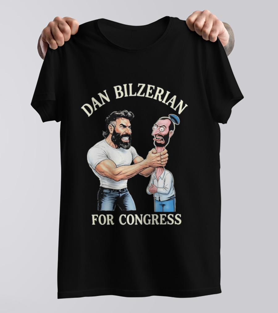 Dan Bilzerian For Congress Funny Caricature T-Shirt