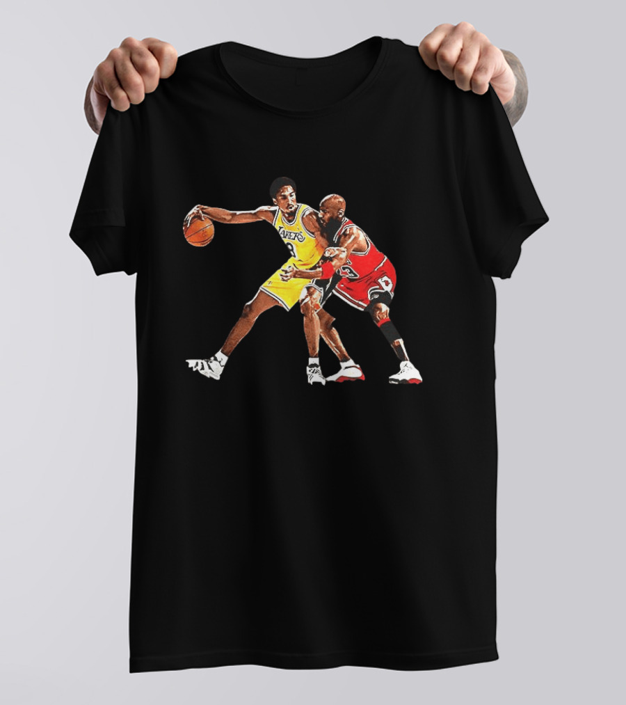 Magic Johnson Lakers Vs Kobe Bryant NBA Legendary Matchup T-Shirt