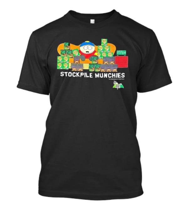 South Park Cartman Stockpile Munchies Cheesy Poofs 1159pm Cakes T-Shirt