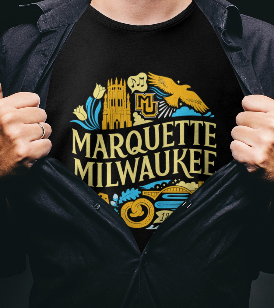 Marquette Milwaukee Golden Eagles MU 1881 T-Shirt