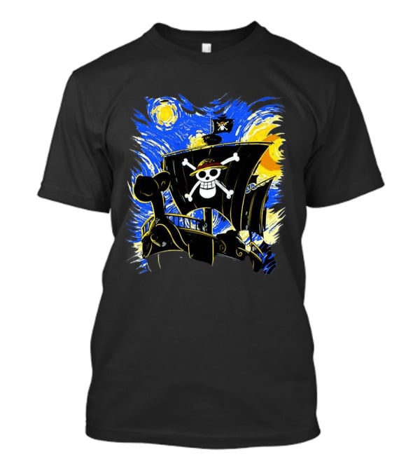 Starry Night One Piece Going Merry Anime T-Shirt