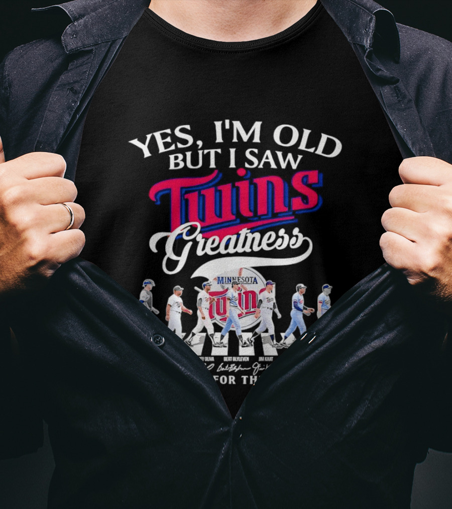 Minnesota Twins Greatness Signatures Thank You For The Memories T-Shirt
