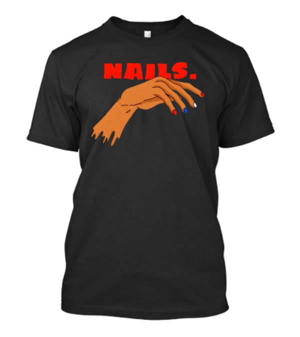 Nails Red Blue White OKC Thunder T-Shirt