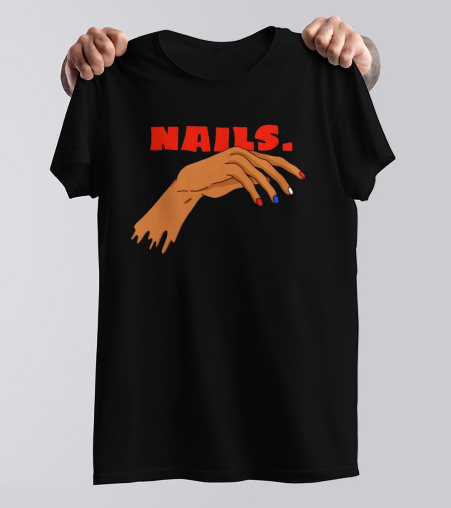 Nails Red Blue White OKC Thunder T-Shirt