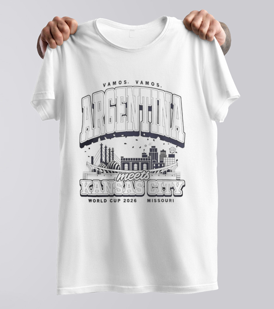 Tango Vamos Argentina Kansas City World Cup 2026 Host City T-Shirt
