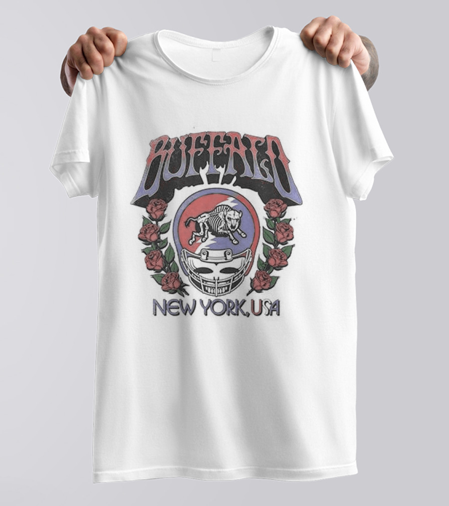 Buffalo Bills Grateful Dead Back From The Dead Tour New York USA T-Shirt