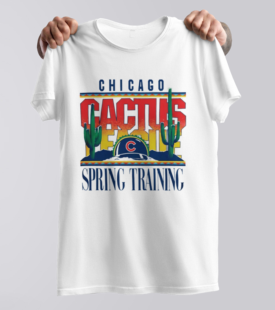 Chicago Cubs Cactus League Spring Training 2026 Helmet T-Shirt