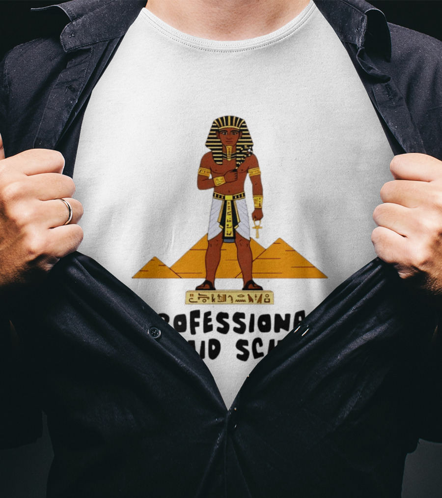 Pharaoh Professional Pyramid Schemer Egypt Hieroglyphs Pyramids T-Shirt
