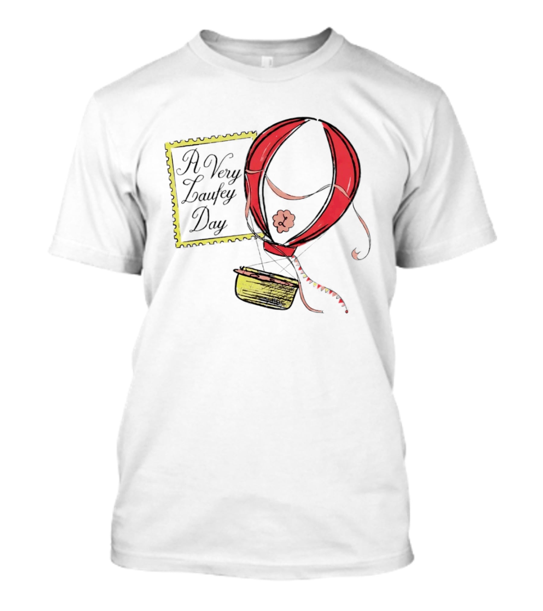 A Very Laufey Day Hot Air Balloon Art With Stamp T-Shirt