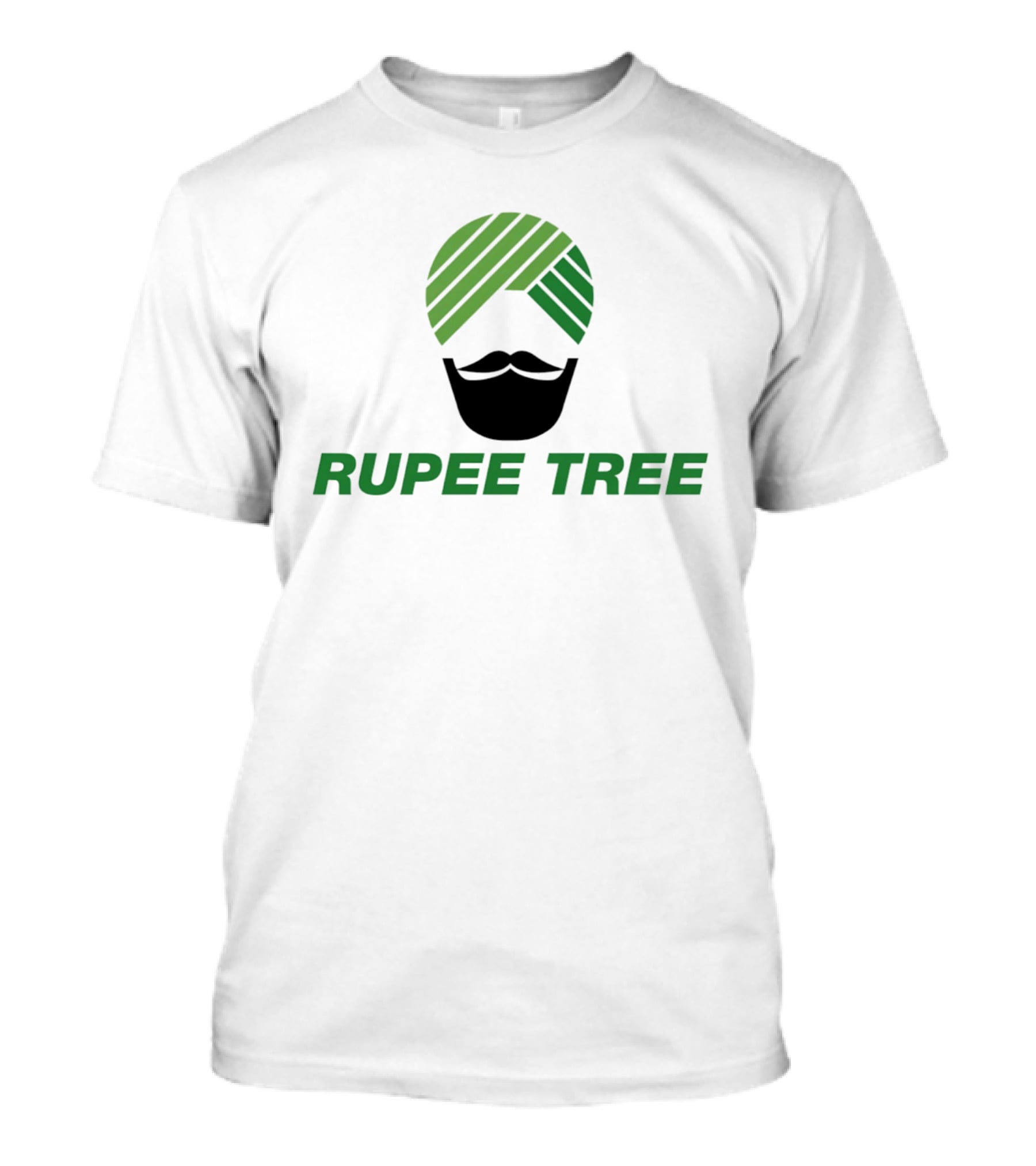 Rupee Tree Turban Beard Icon Indian T-Shirt