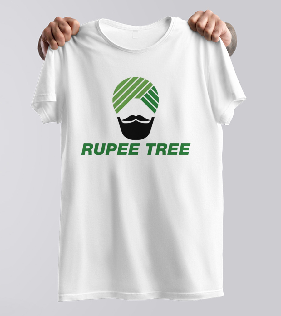 Rupee Tree Turban Beard Icon Indian T-Shirt