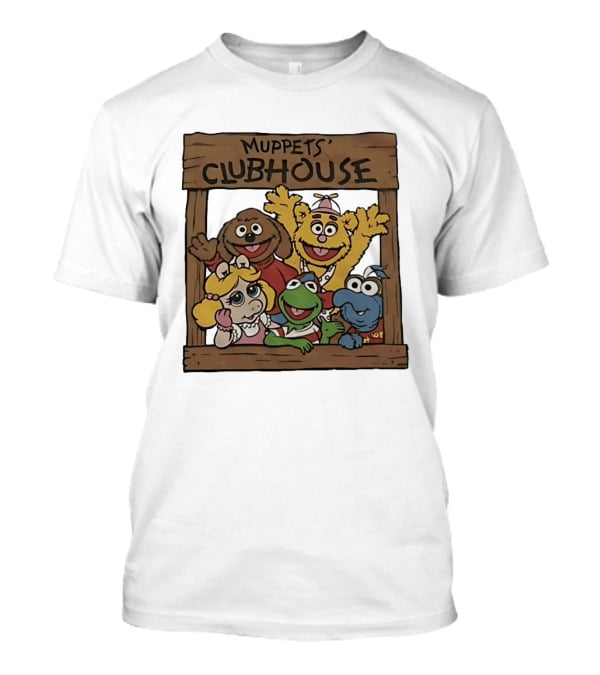 Muppets Clubhouse Characters Kermit Fozzie Gonzo Miss Piggy Rowlf T-Shirt