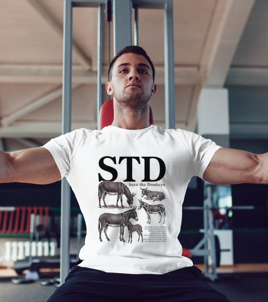 STD Save The Donkeys Animal Conservation Awareness T-Shirt