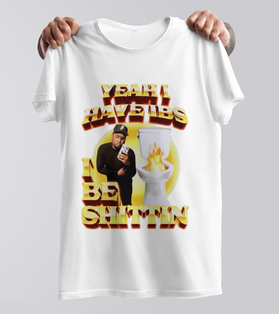 Yeah I Have IBS I Be Shittin 90s Bootleg Style With Fire Toilet And Phone Guy T-Shirt