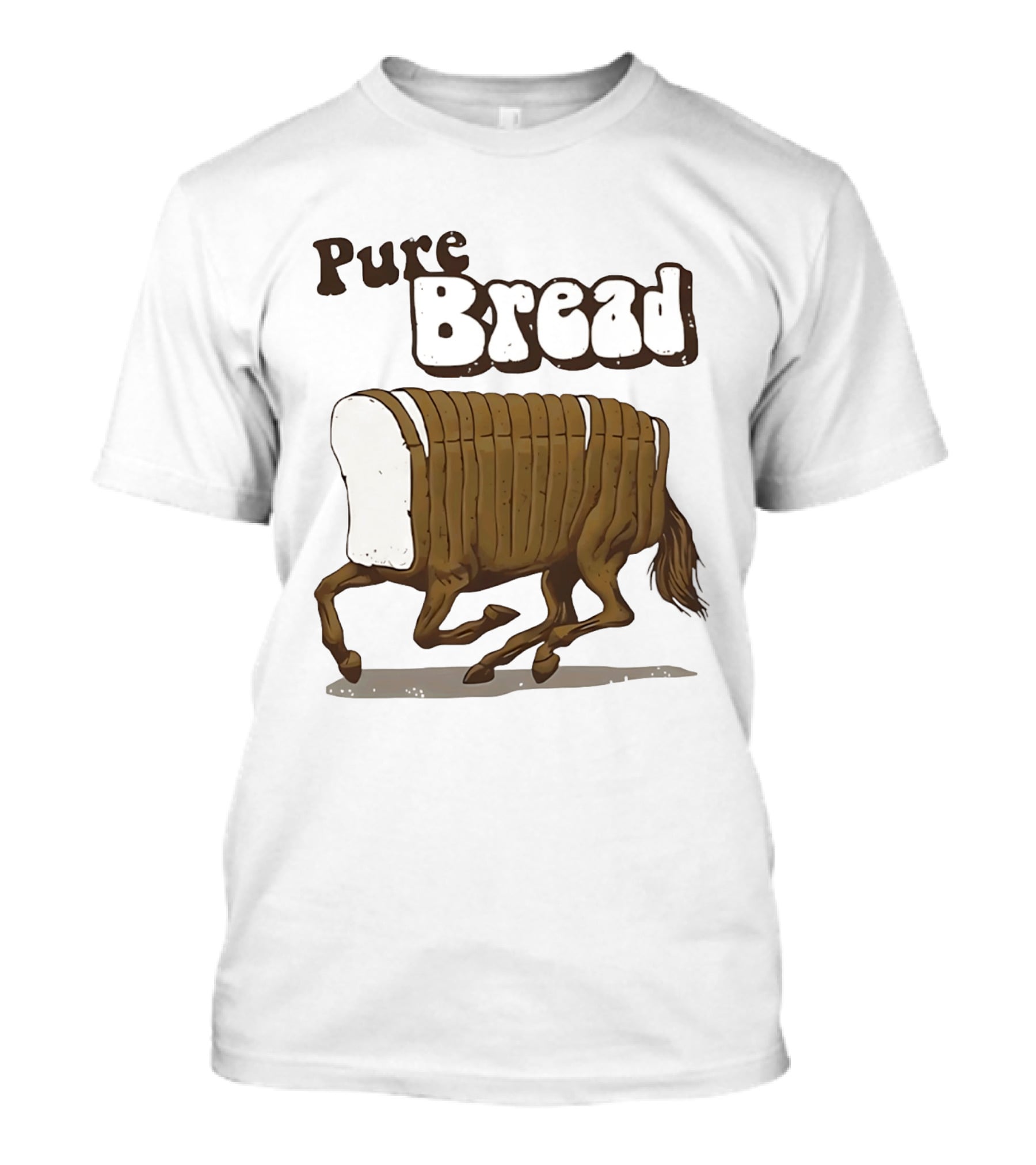 Pure Bread Horse Loaf Humorous T-Shirt