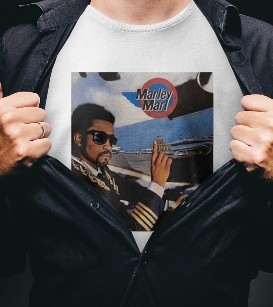 Marley Marl Remastered Cover With Sunglasses And Chains T-Shirt
