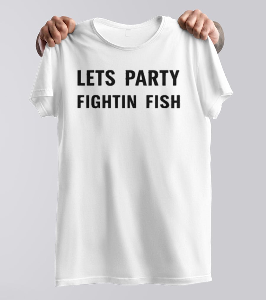 Miami Marlins Lets Party Fightin Fish Vs Atlanta Braves Baseball T-Shirt