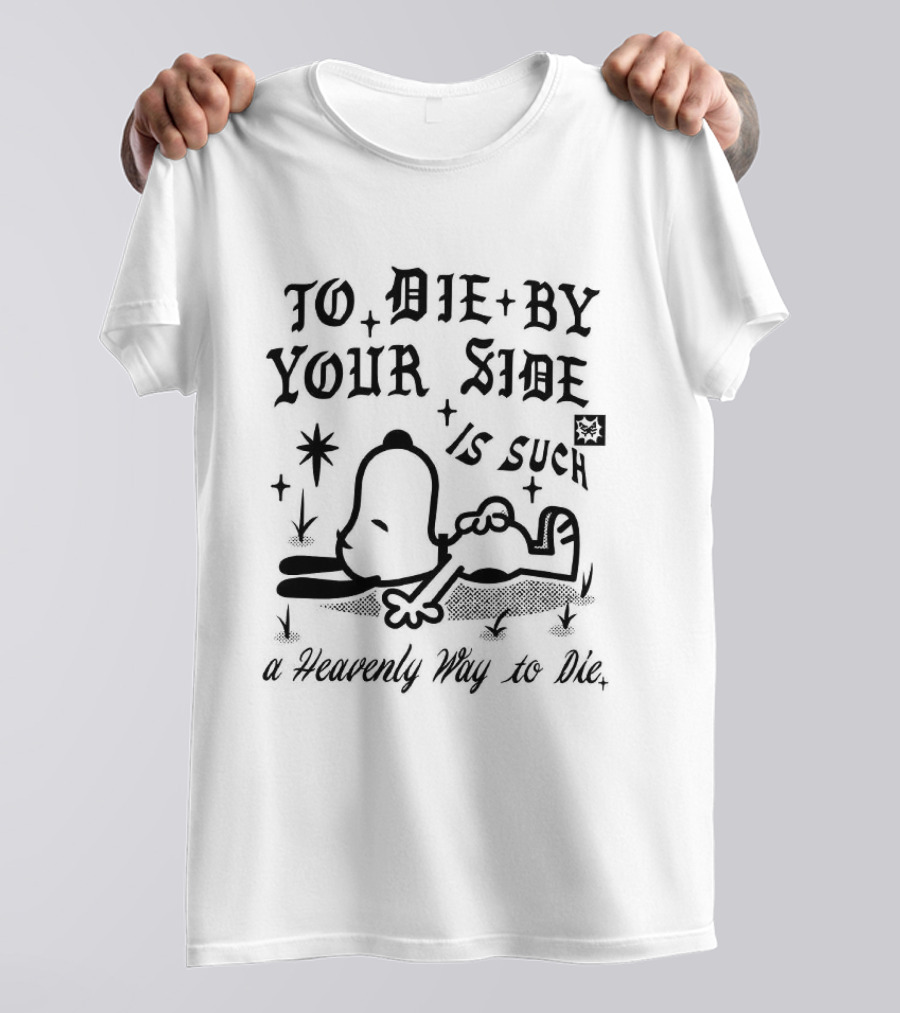 Snoopy To Die By Your Side Is Such A Heavenly Way To Die Charlie Brown Peanuts T-Shirt