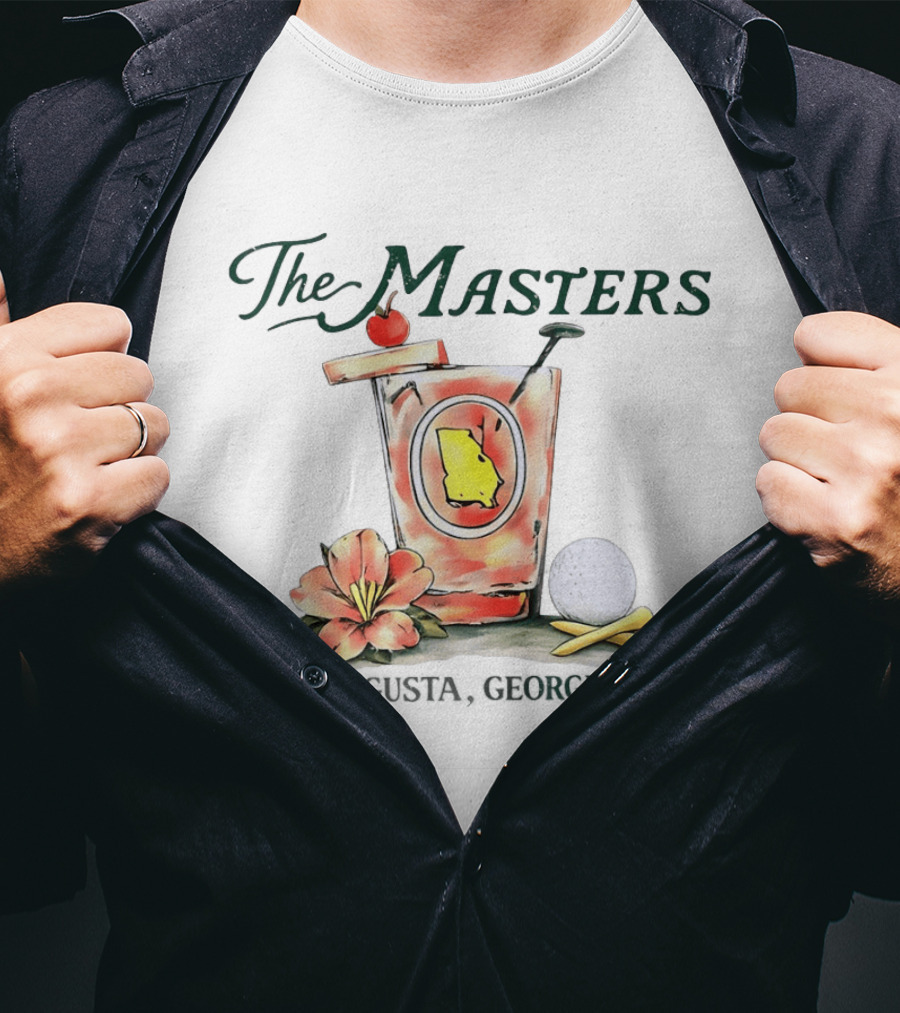 The Masters Augusta Georgia Peach Juice Golf T-Shirt