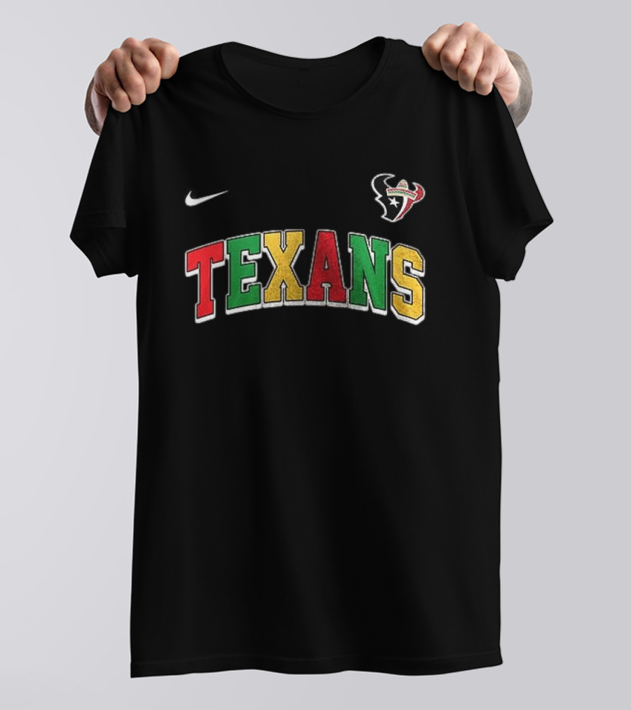 Houston Texans Cinco De Drinko Bitchachos Skeleton Tex Mex Vibes T-Shirt