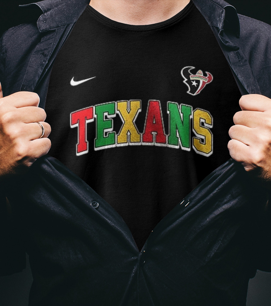Houston Texans Cinco De Drinko Bitchachos Skeleton Tex Mex Vibes T-Shirt