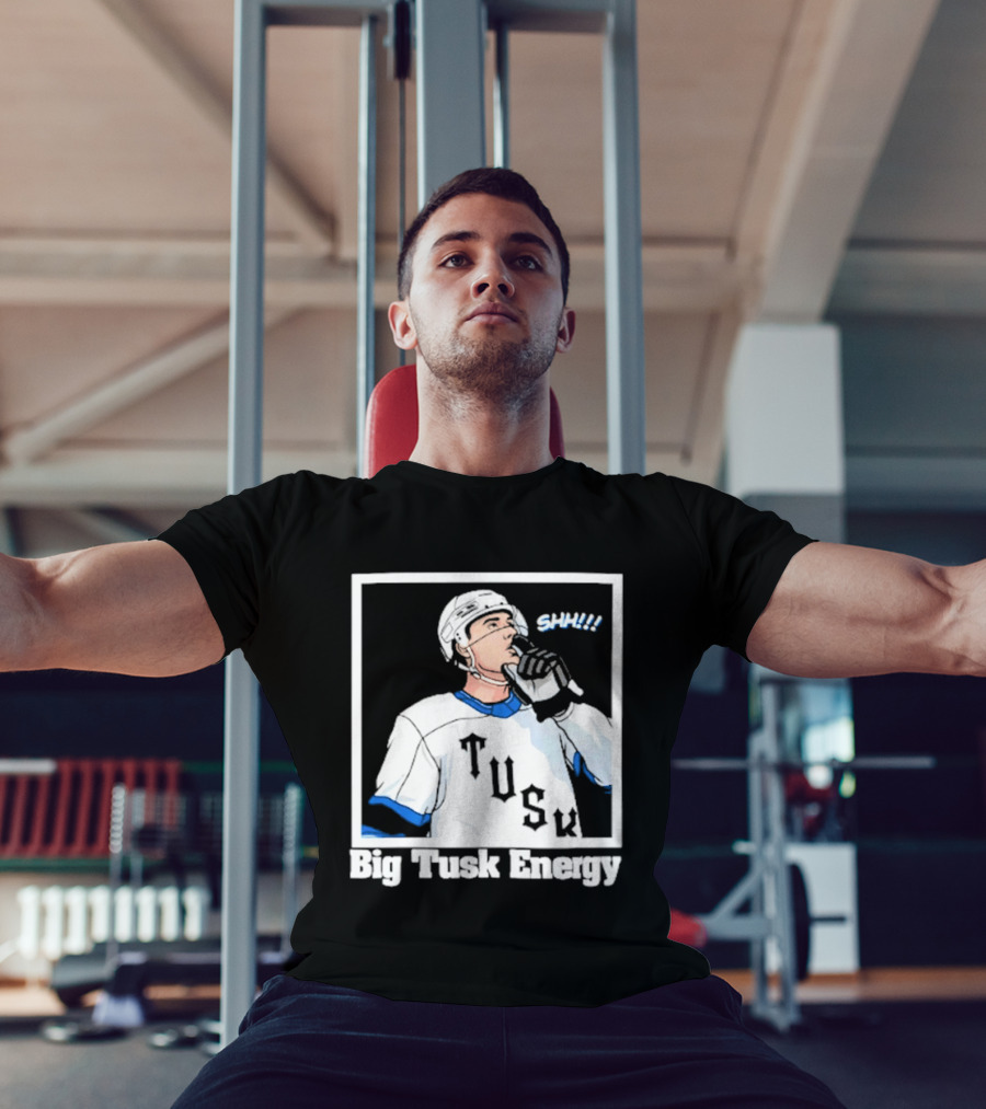 Big Tusk Energy Sip Hockey Tusk Player T-Shirt