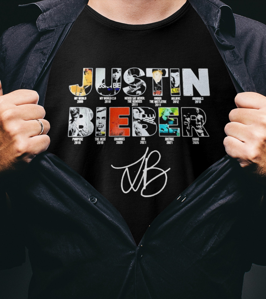 Justin Bieber Jb Fan Swag 2025 Album T-Shirt