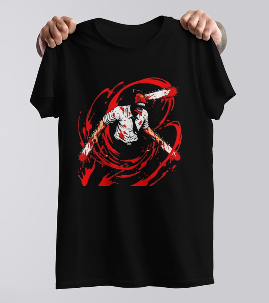 Chainsaw Man Denji Blood Splattered T-Shirt
