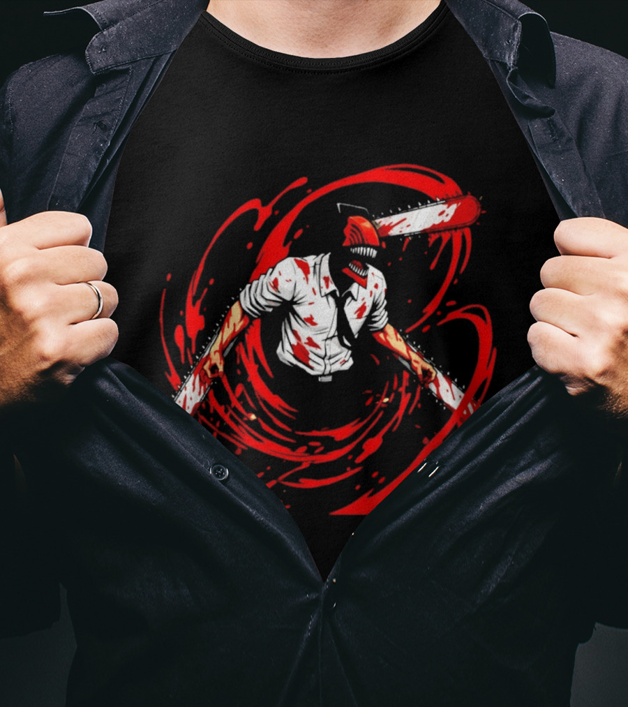 Chainsaw Man Denji Blood Splattered T-Shirt