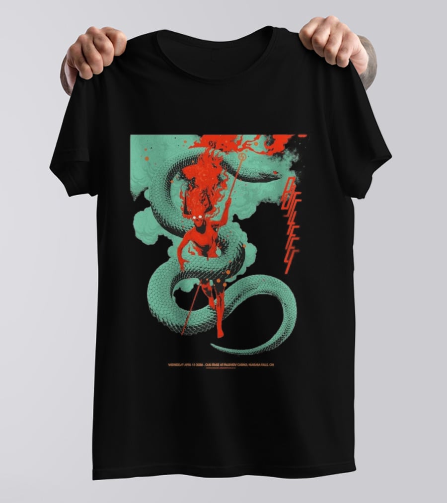 Puscifer Fall Tour 2026 The OLG Stage At Fallsview Casino Serpent Demon T-Shirt