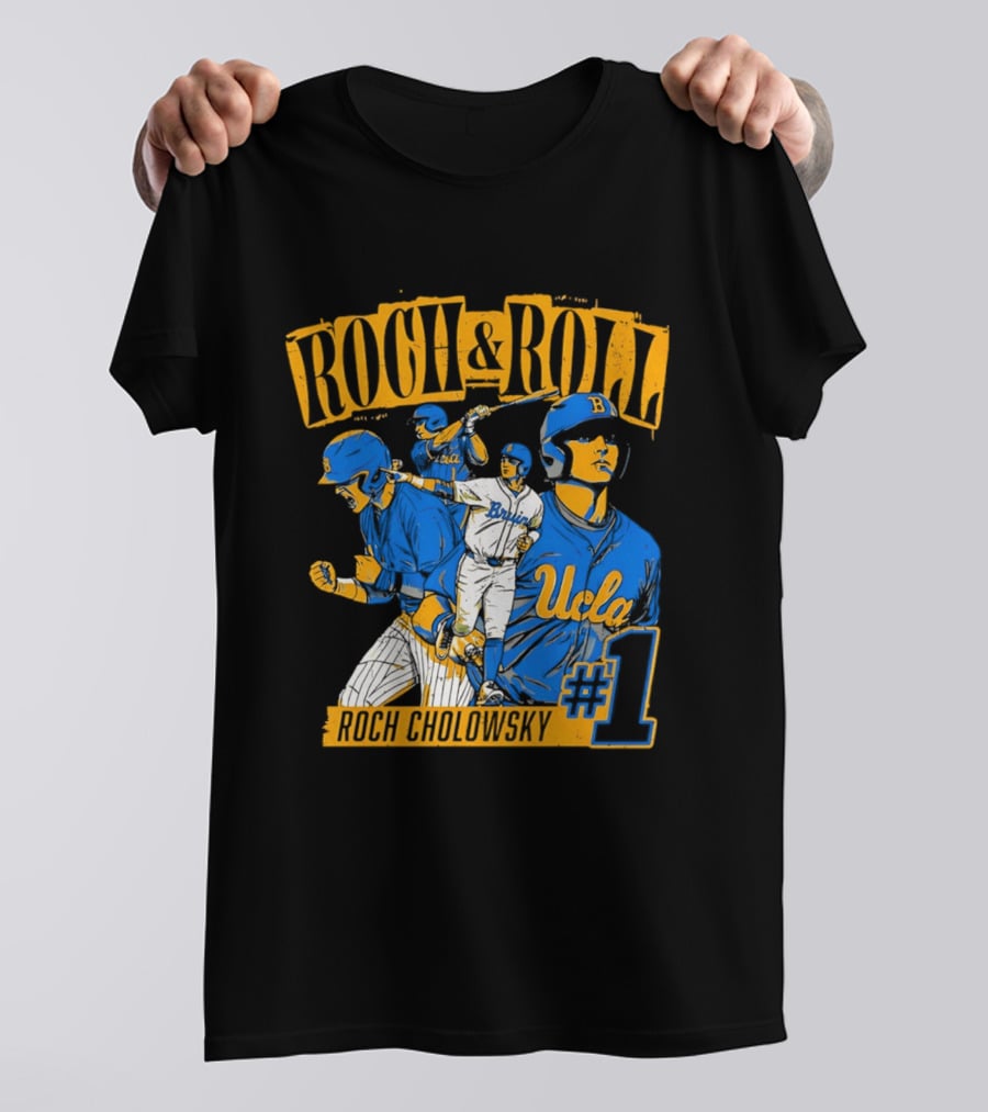 Roch Cholowsky UCLA Bruins Roch & Roll Baseball #1 T-Shirt