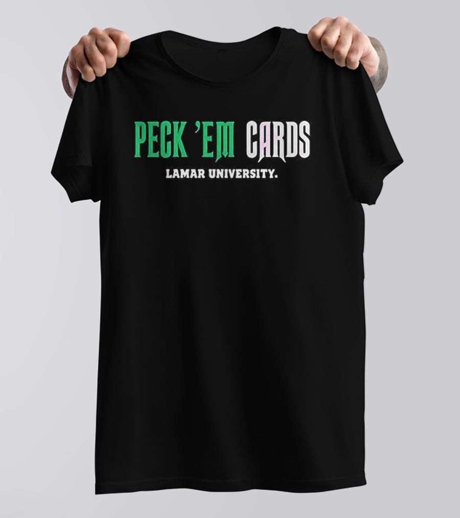 Lamar University Peck ’em Cards T-Shirt