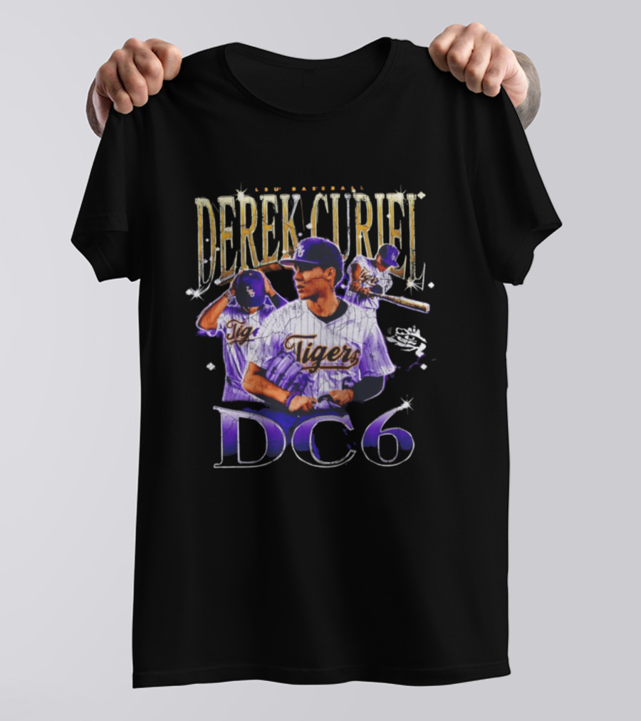 Derek Curiel LSU Baseball Tigers DC6 T-Shirt