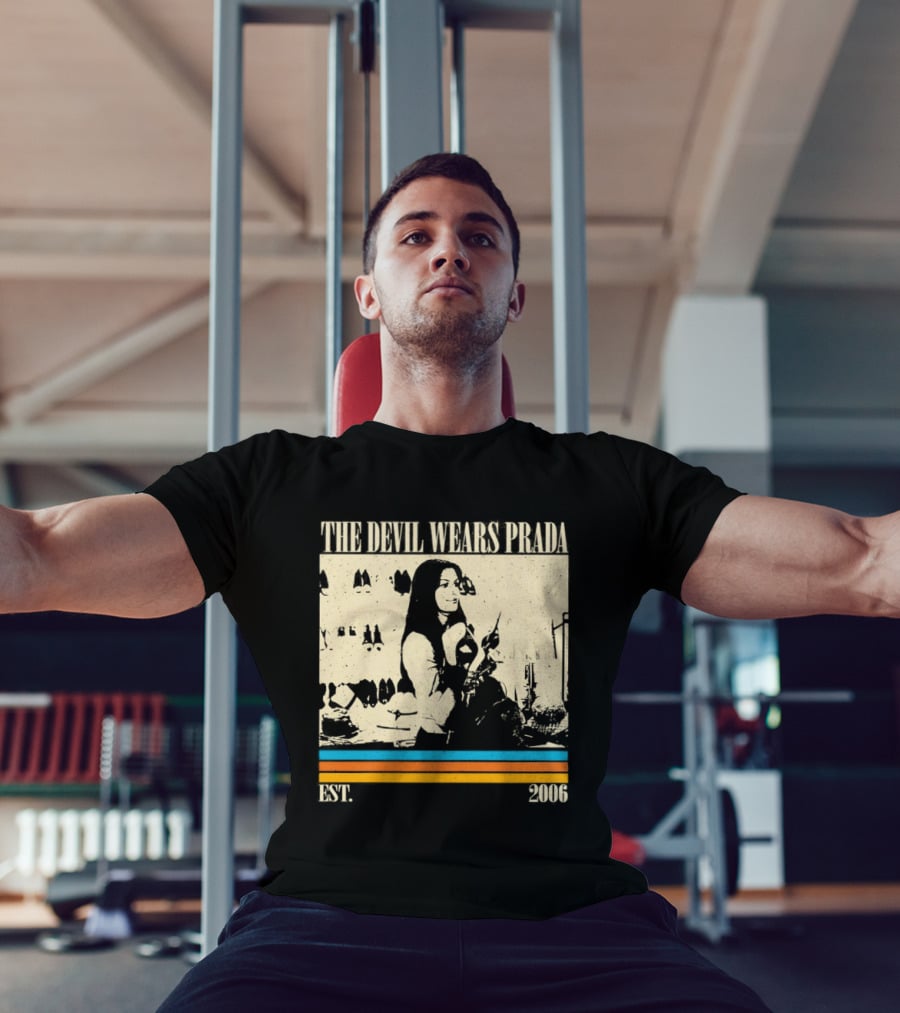 The Devil Wears Prada EST 2006 Vintage Style Retro Stripes T-Shirt