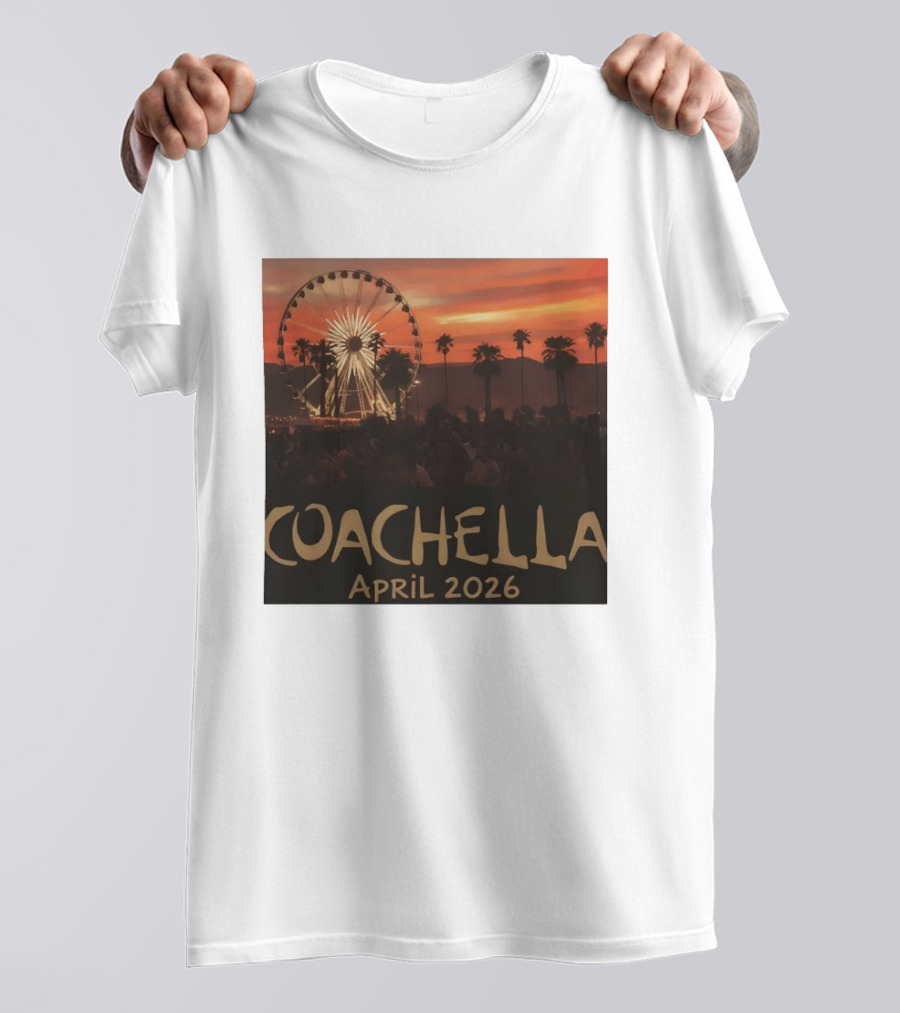 Coachella April 2026 Festival Sunset Ferris Wheel T-Shirt