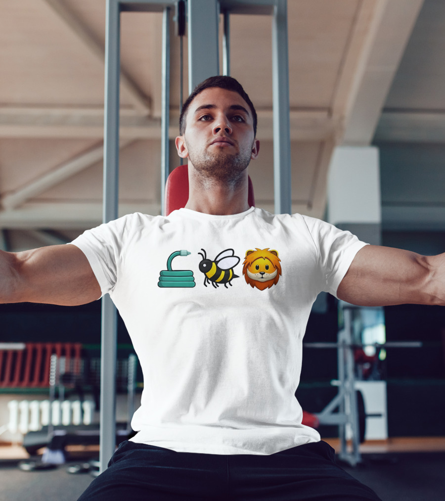 Hose Bee Lion Emoji Mashup T-Shirt