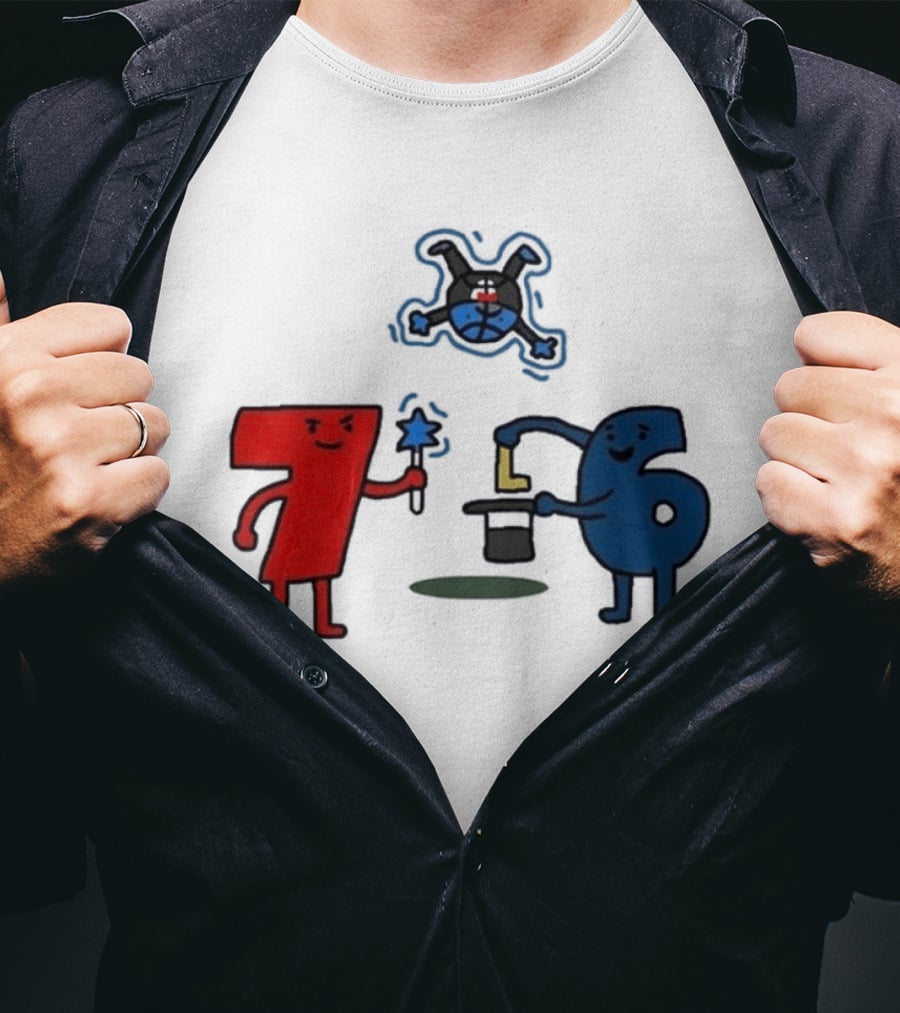 Philadelphia 76ers Steal Orlando Magic Meme With 76 And Magic Wand T-Shirt