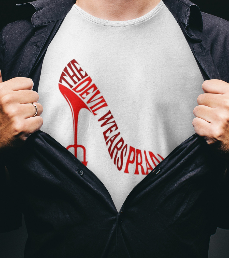 The Devil Wears Prada Red Shoe High Heel Trident T-Shirt