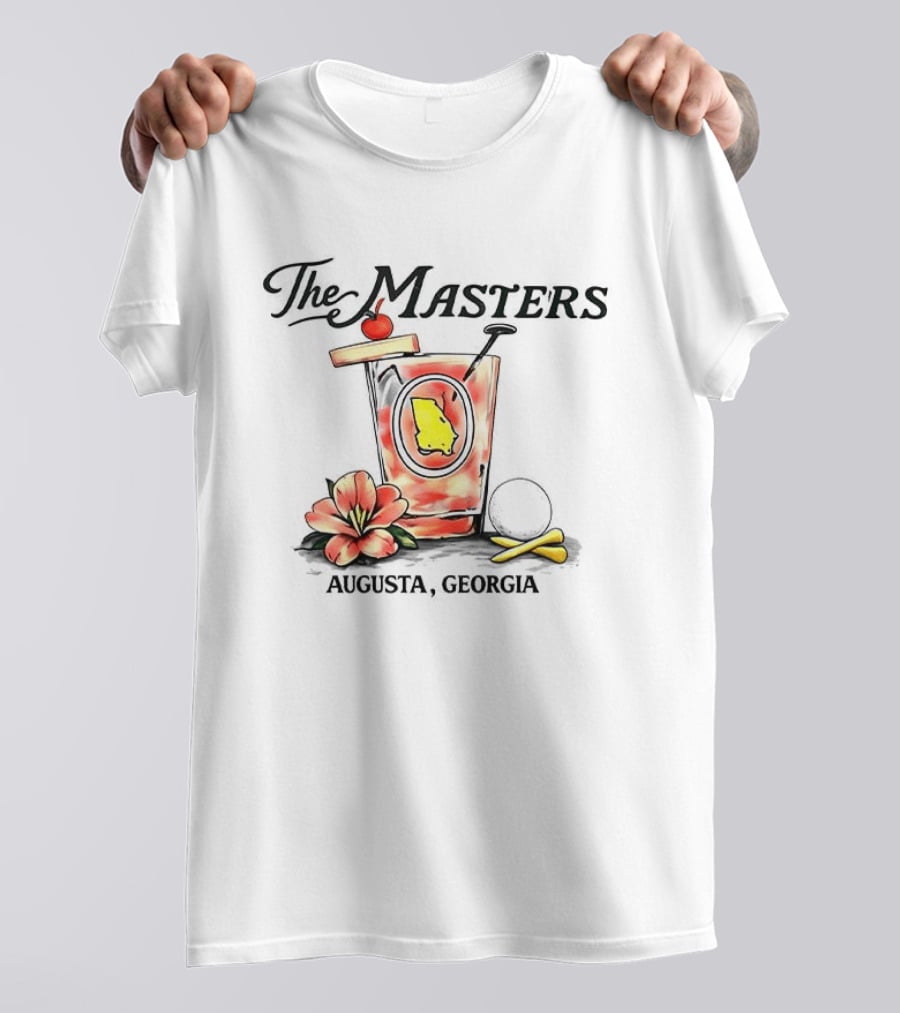 The Masters Tournament Augusta Georgia 2026 Cocktail Floral Map T-Shirt