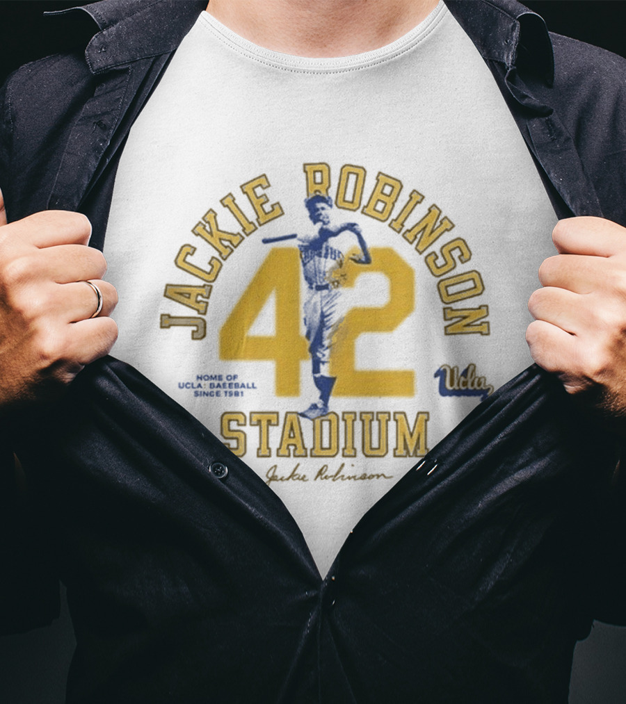 Jackie Robinson 42 Stadium UCLA Baseball Honor 2026 T-Shirt