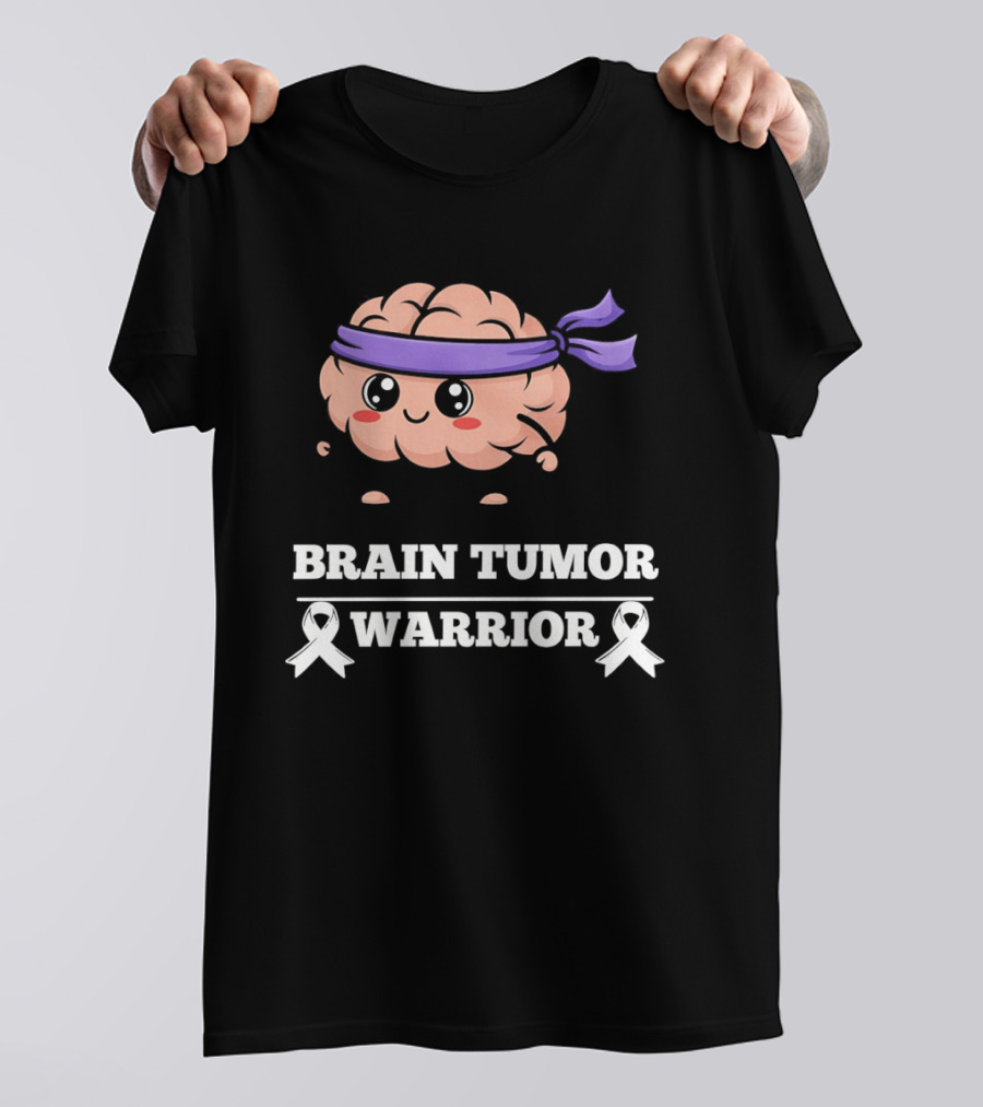 Brain Tumor Warrior Awareness Hope Strength Survivor T-Shirt