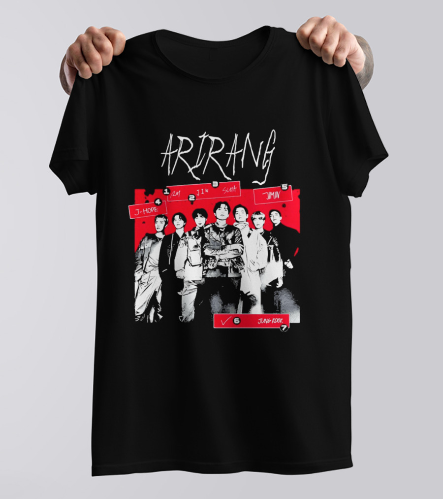 Arirang 2026 J Hope RM Jin Suga Jimin Jung Kook T-Shirt