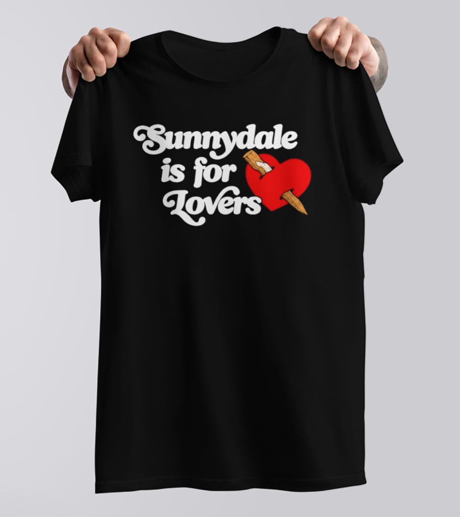 Sunnydale Is For Lovers Heart Stake Buffy Town T-Shirt