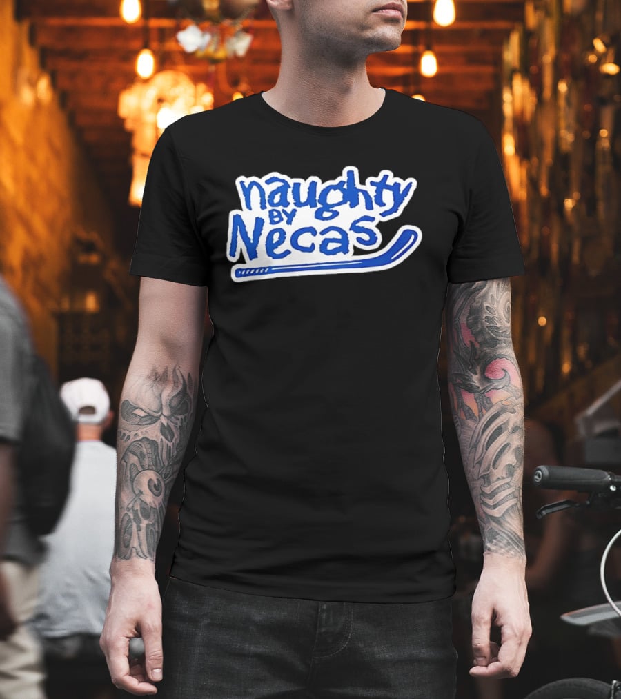 Martin Nečas Naughty By Necas Hockey T-Shirt