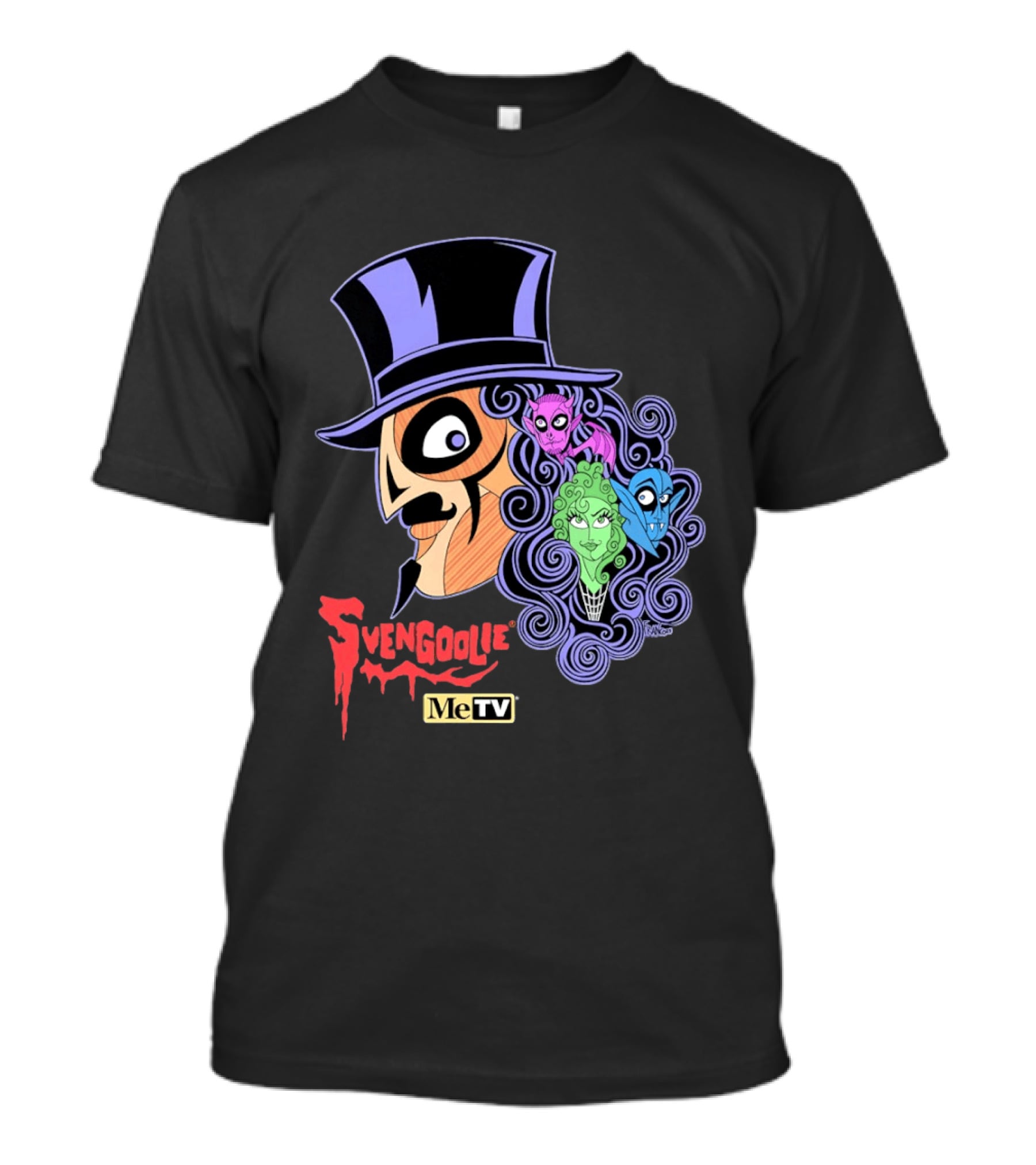 Svengoolie MeTV Horror Host Character Cartoon T-Shirt